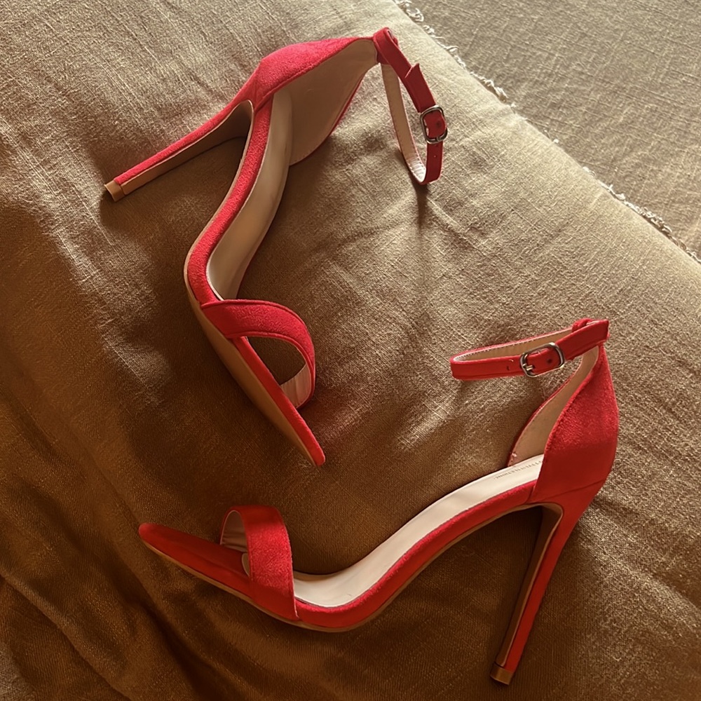 COPY - Pretty Little Thing Red Strap Heeled Sandals